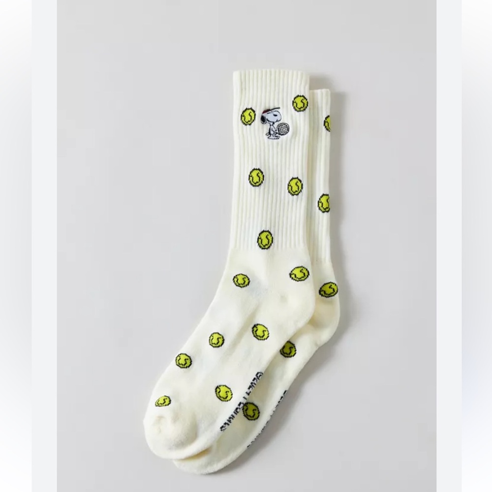 Peanuts Character Patterned White Socks - image 1